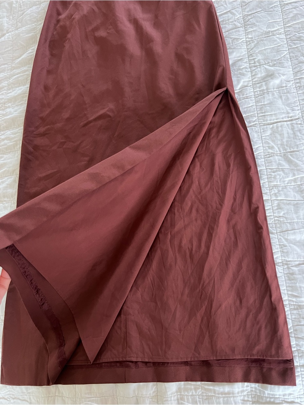 BHLDN Gavin Dress size 4 brown rust orange open back - Picture 7 of 10
